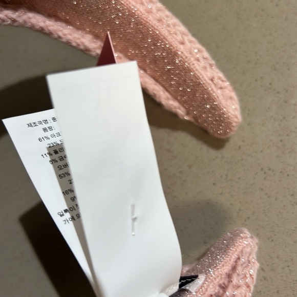 Kate Spade New York knit pink metallic knotted headband NWT - Picture 5 of 5